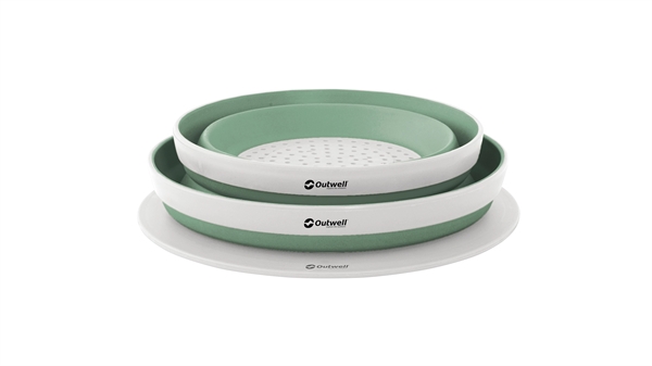 Outwell Collaps Schüssel und Sieb Shadow Green